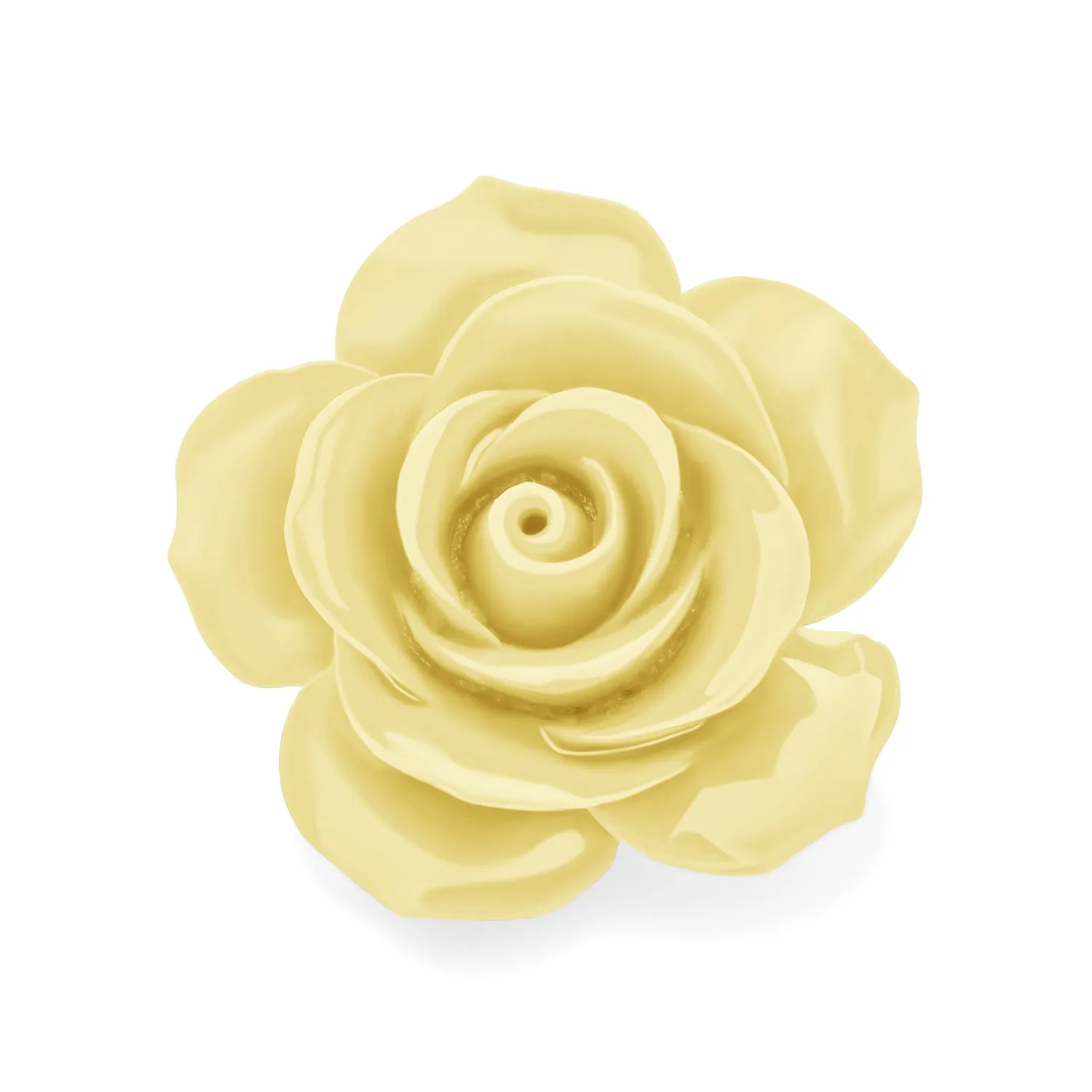Romantic Floral Blooming 3D Carved Rose Brooche Pin in Pink Blue Black White Red