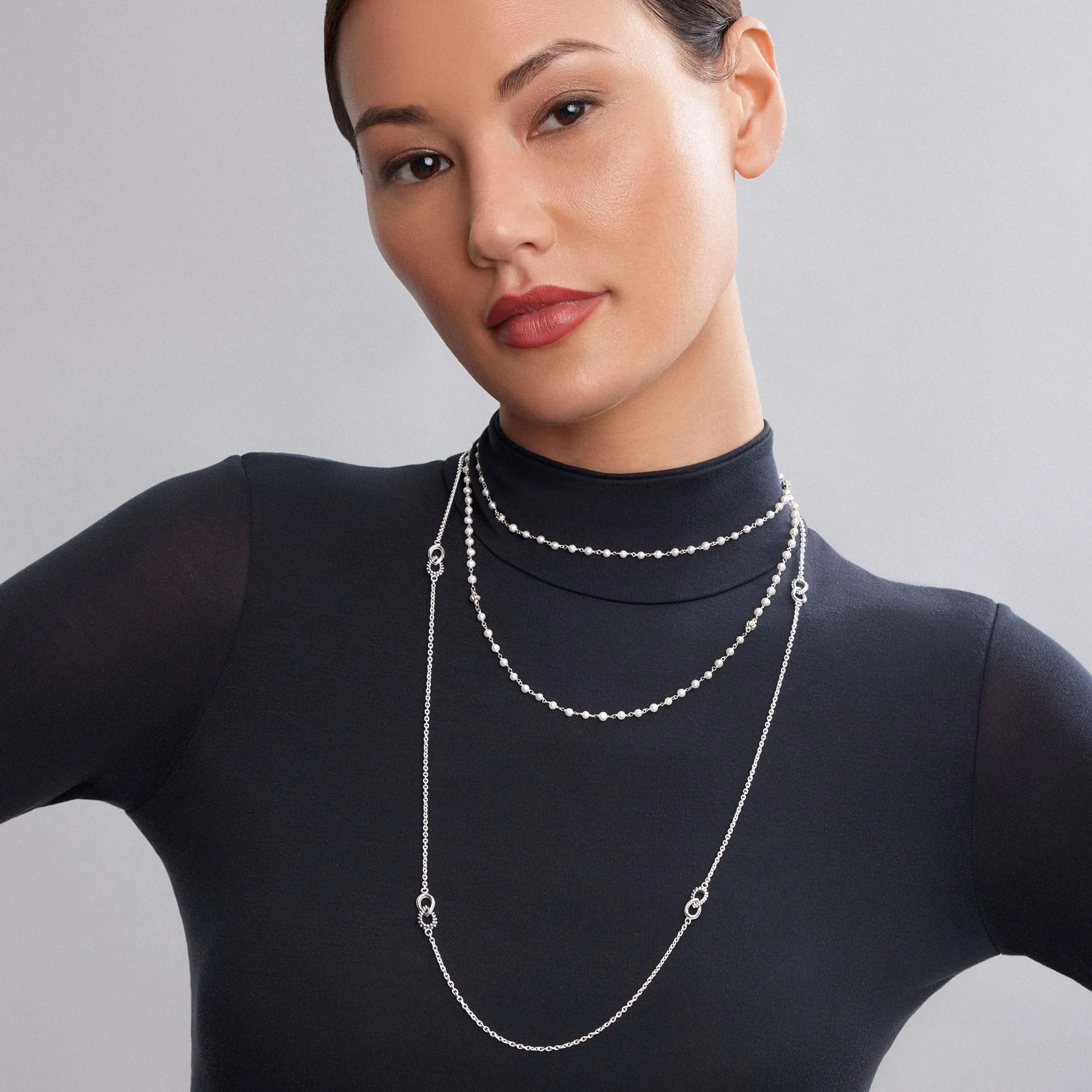 Signature Caviar Layering Necklace Gift Set