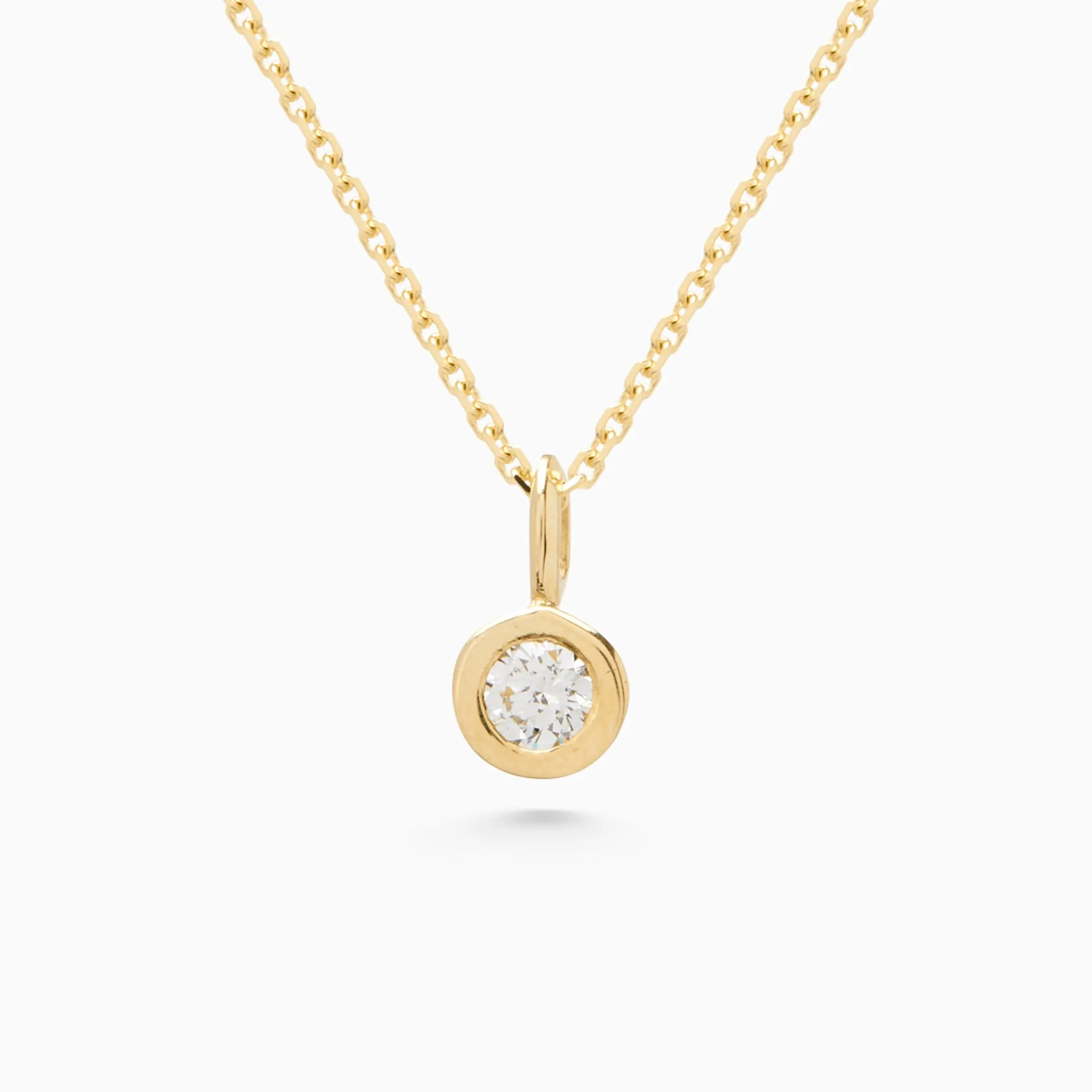 Signature Diamond Necklace | Solid Gold