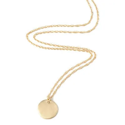 signature disc necklace