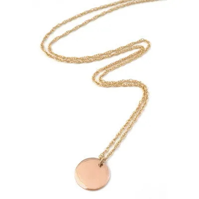 signature disc necklace