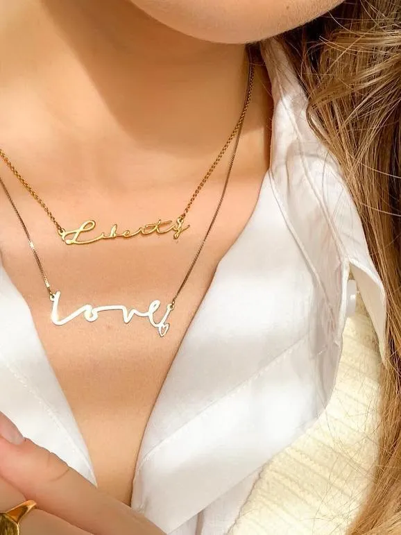 Signature Name/Word Necklace