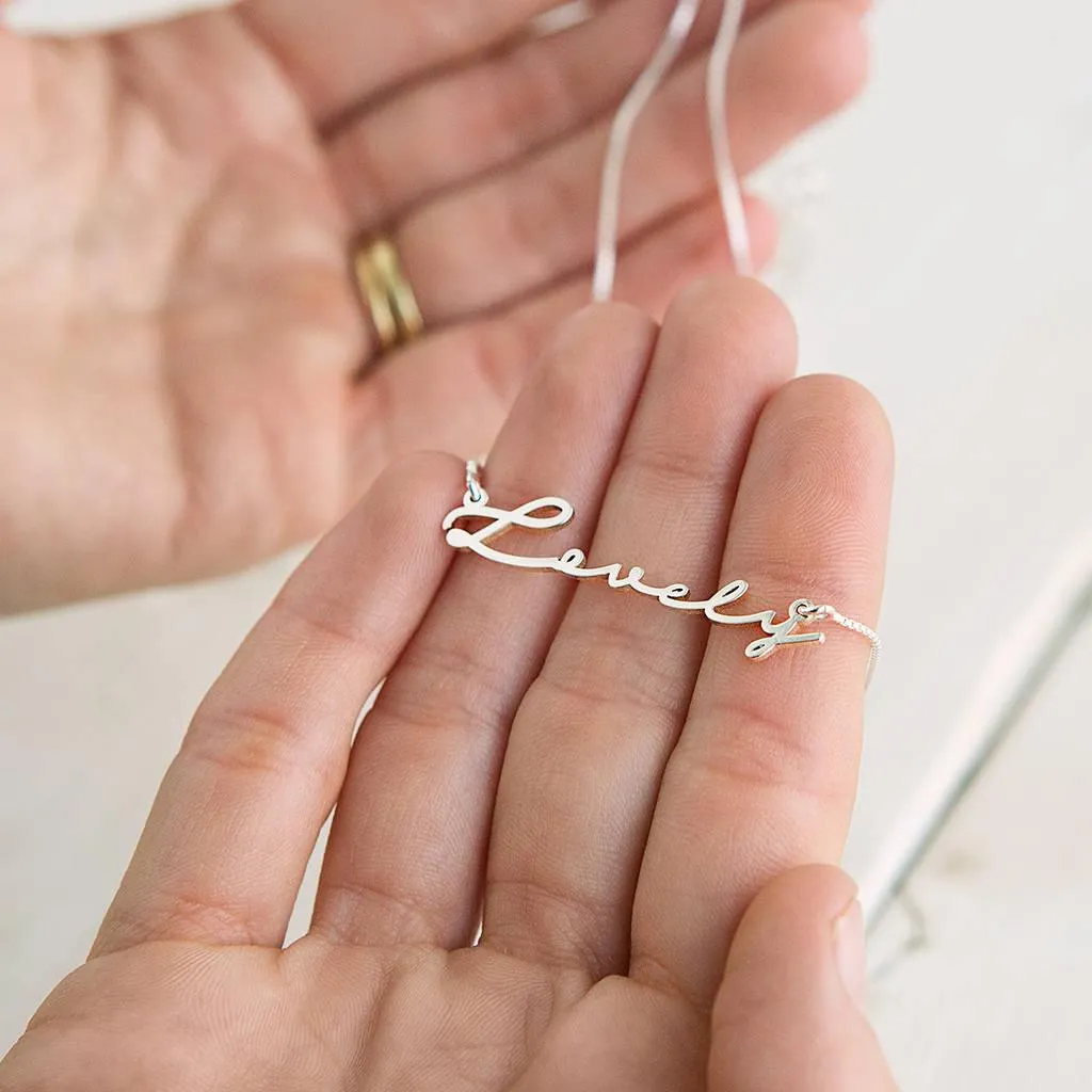 Signature Name/Word Necklace