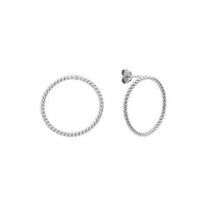 Silver Twist Earrings