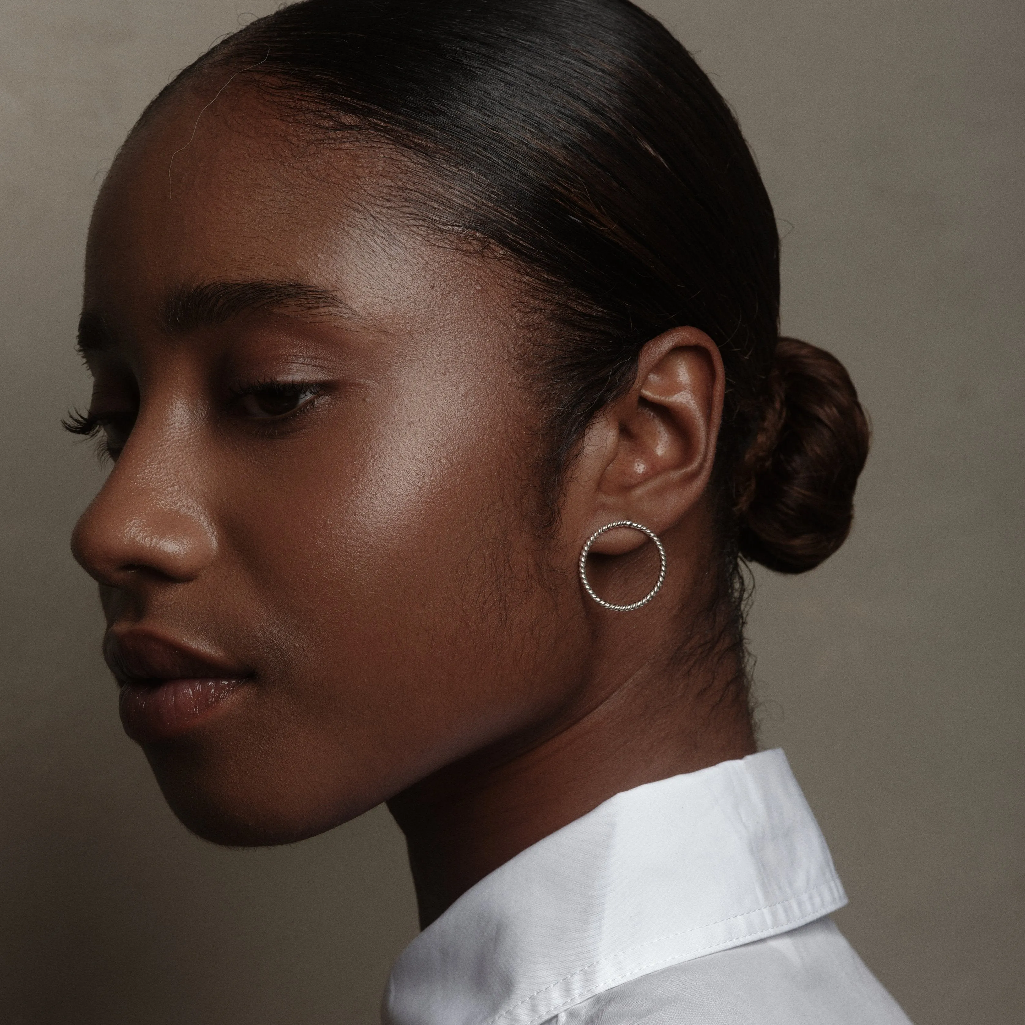 Silver Twist Earrings
