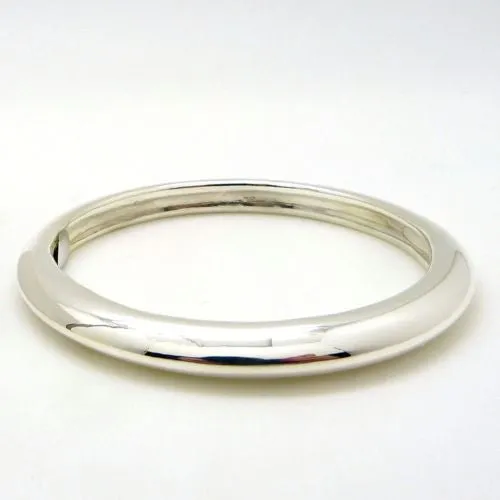 Simon Sebbag Swirl Sterling Silver 925 Bracelet B1338 Smooth Round Bangle