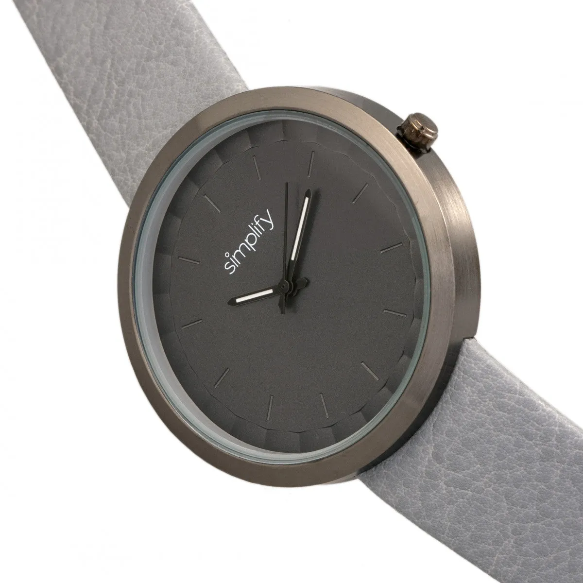 Simplify The 6000 Strap Watch - Gunmetal/Grey