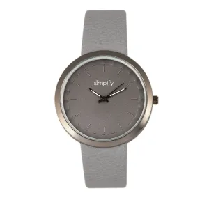 Simplify The 6000 Strap Watch - Gunmetal/Grey