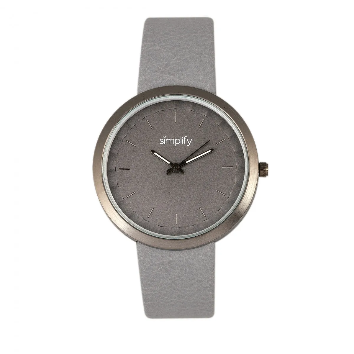 Simplify The 6000 Strap Watch - Gunmetal/Grey