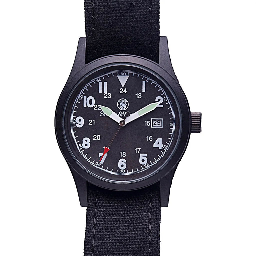Smith & Wesson Military Watch Black Dial- 3 Changeable Straps
