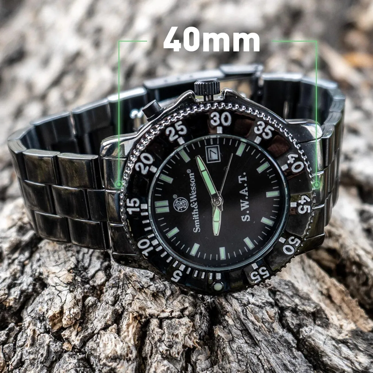Smith & Wesson SWAT Watch w/ Metal Wristband