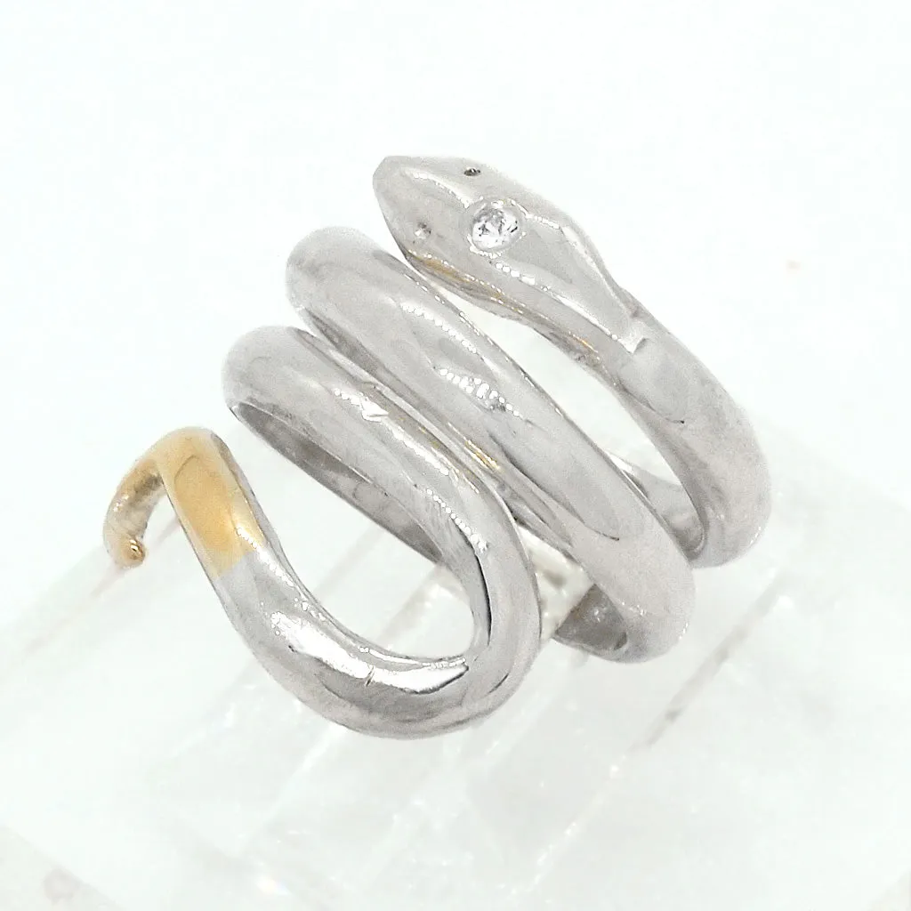 Snake with Sapphire Ring (size 4 1/2)