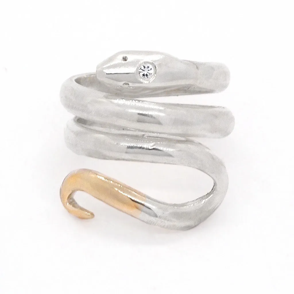 Snake with Sapphire Ring (size 4 1/2)