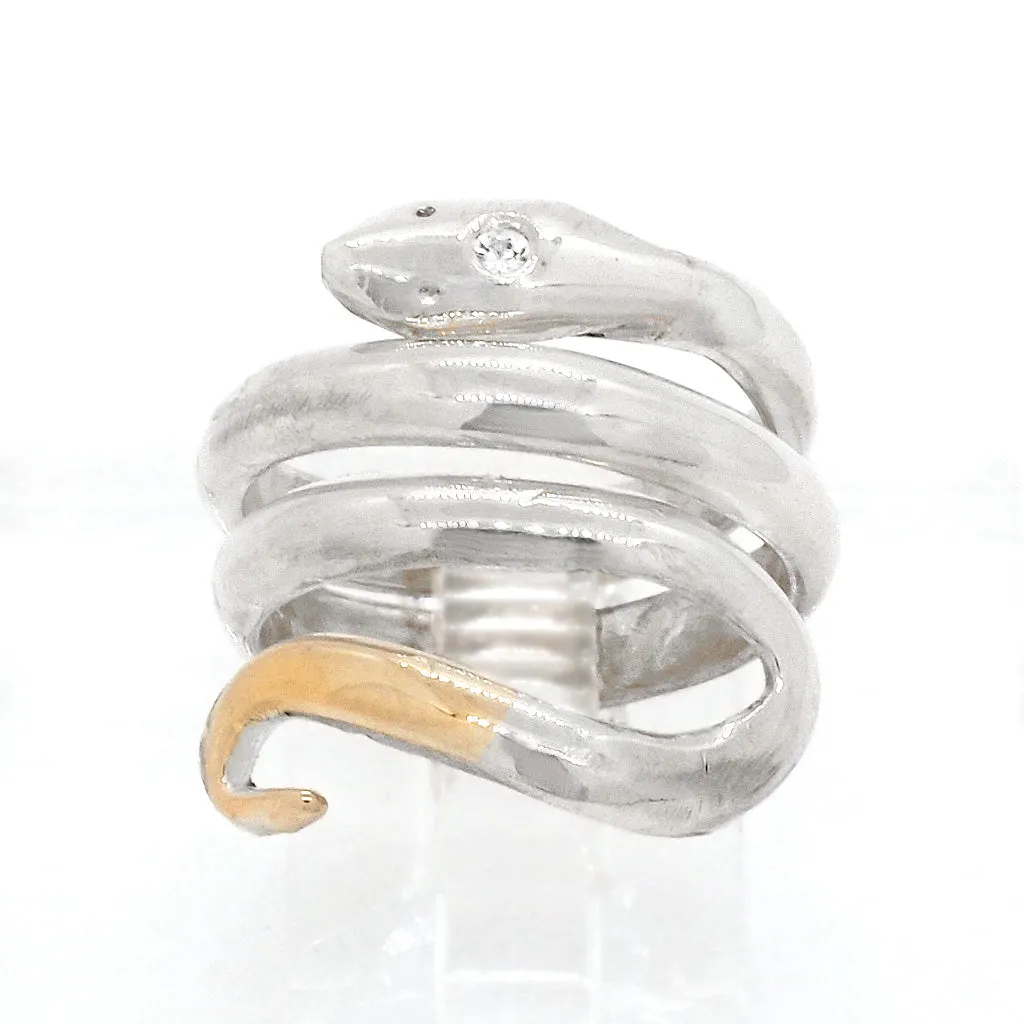 Snake with Sapphire Ring (size 4 1/2)
