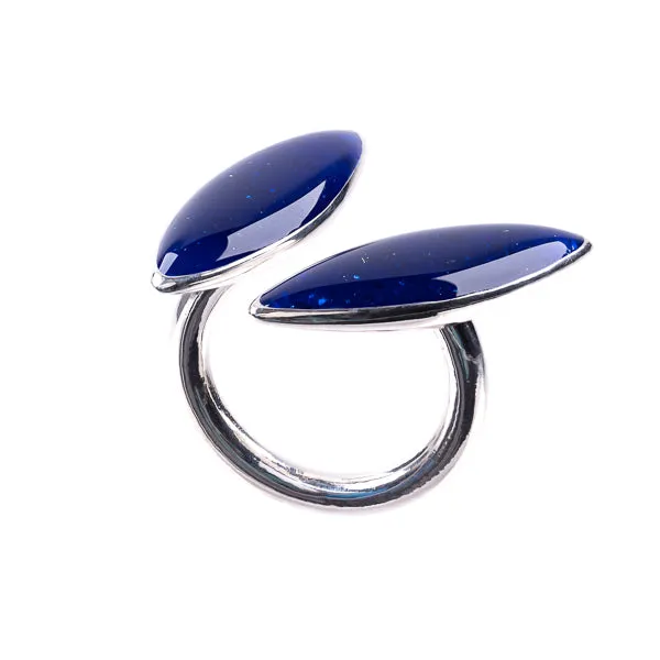 SUR UN VOLCAN by Piet Defossez - Bella Double Shell Rings