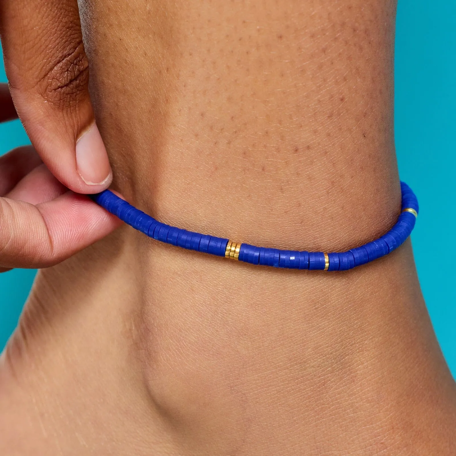 Surfrider Gold Stretch Anklet