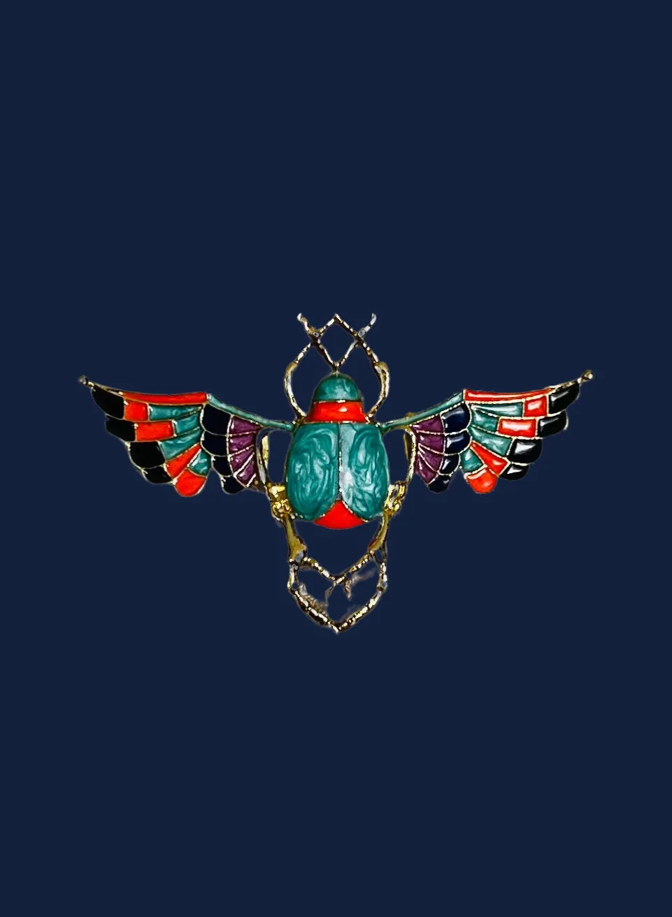 Sweater Clips Scarab Sweater Clip for Cardigan Clip Egyptian Scarab Brooch Kimono Clasp Cinch Clip Dress Guard Maximalist Gift for Her