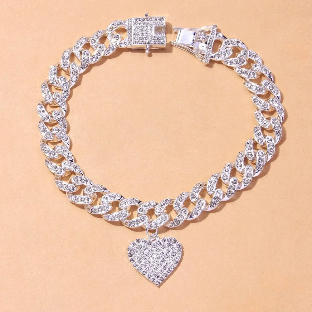 Sylvia Heart Anklet
