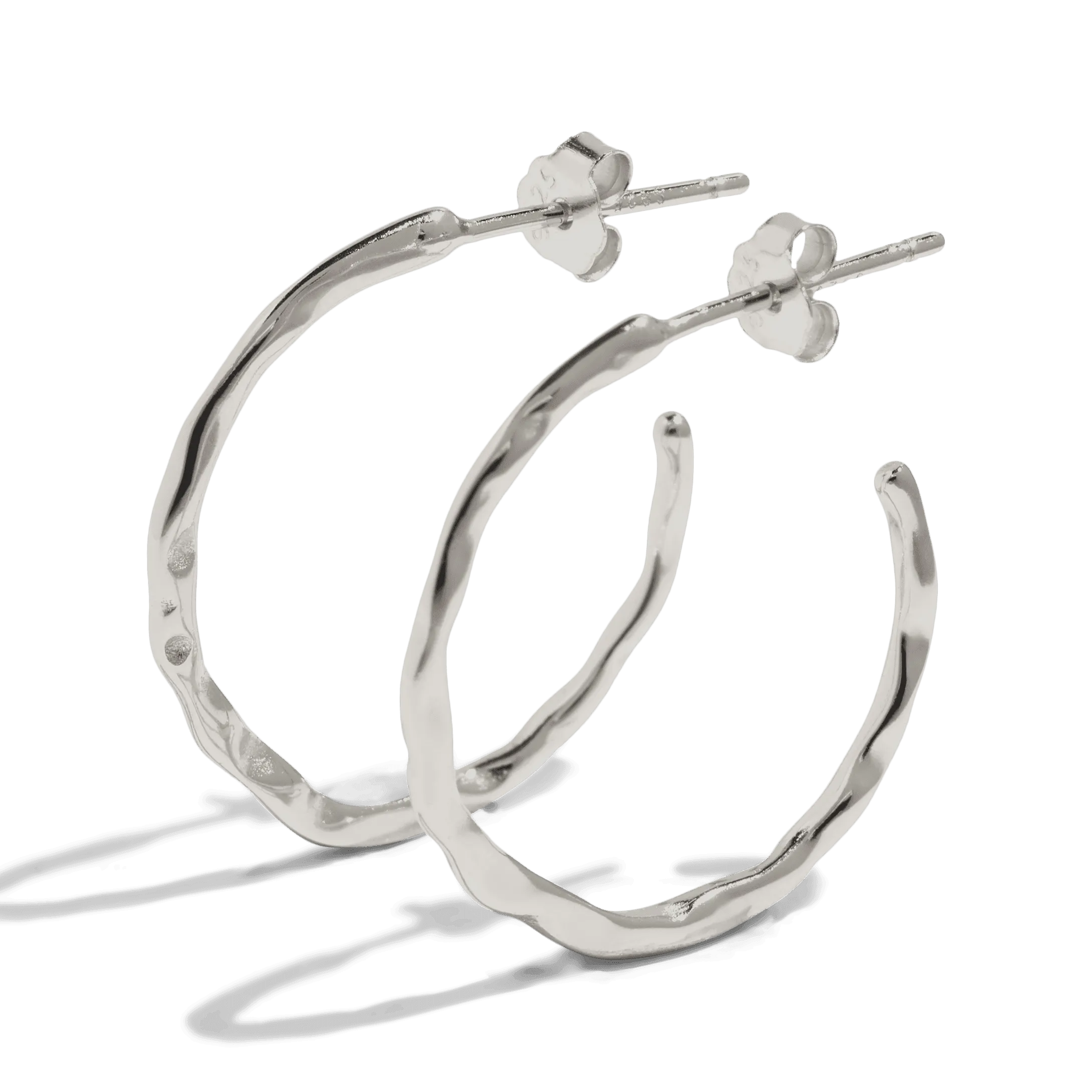 THE LUNA HOOP - sterling silver