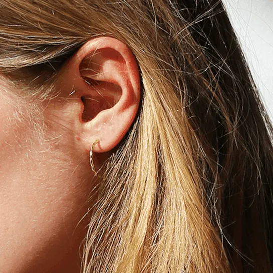 THE LUNA HOOP - sterling silver