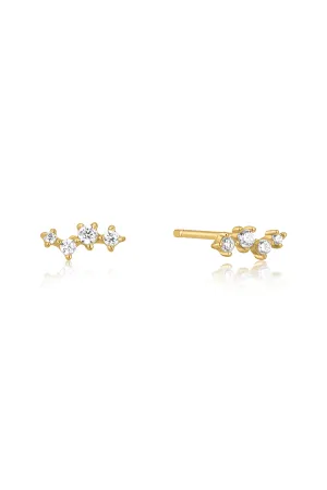 The Whimsy Topaz 14ct Gold Vermeil Stud Earrings
