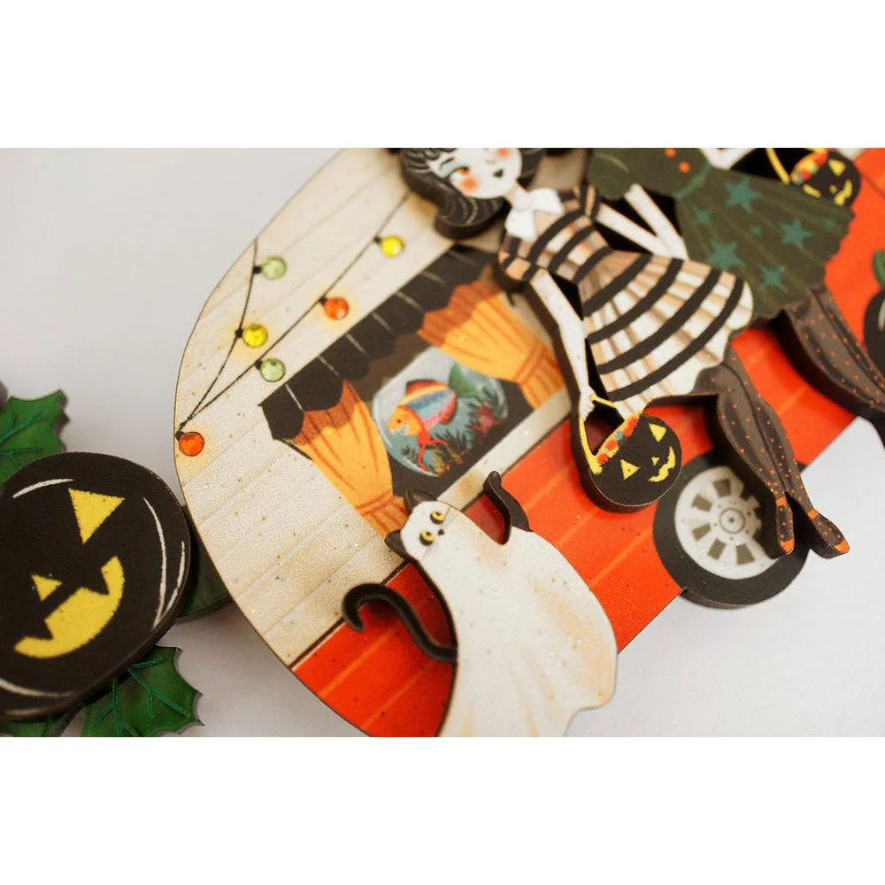 Trick or Treat Caravan Convertible Necklace & Brooch by Laliblue
