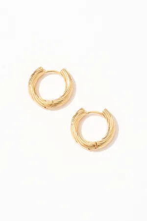 Valkyrie Twist Huggie Earrings