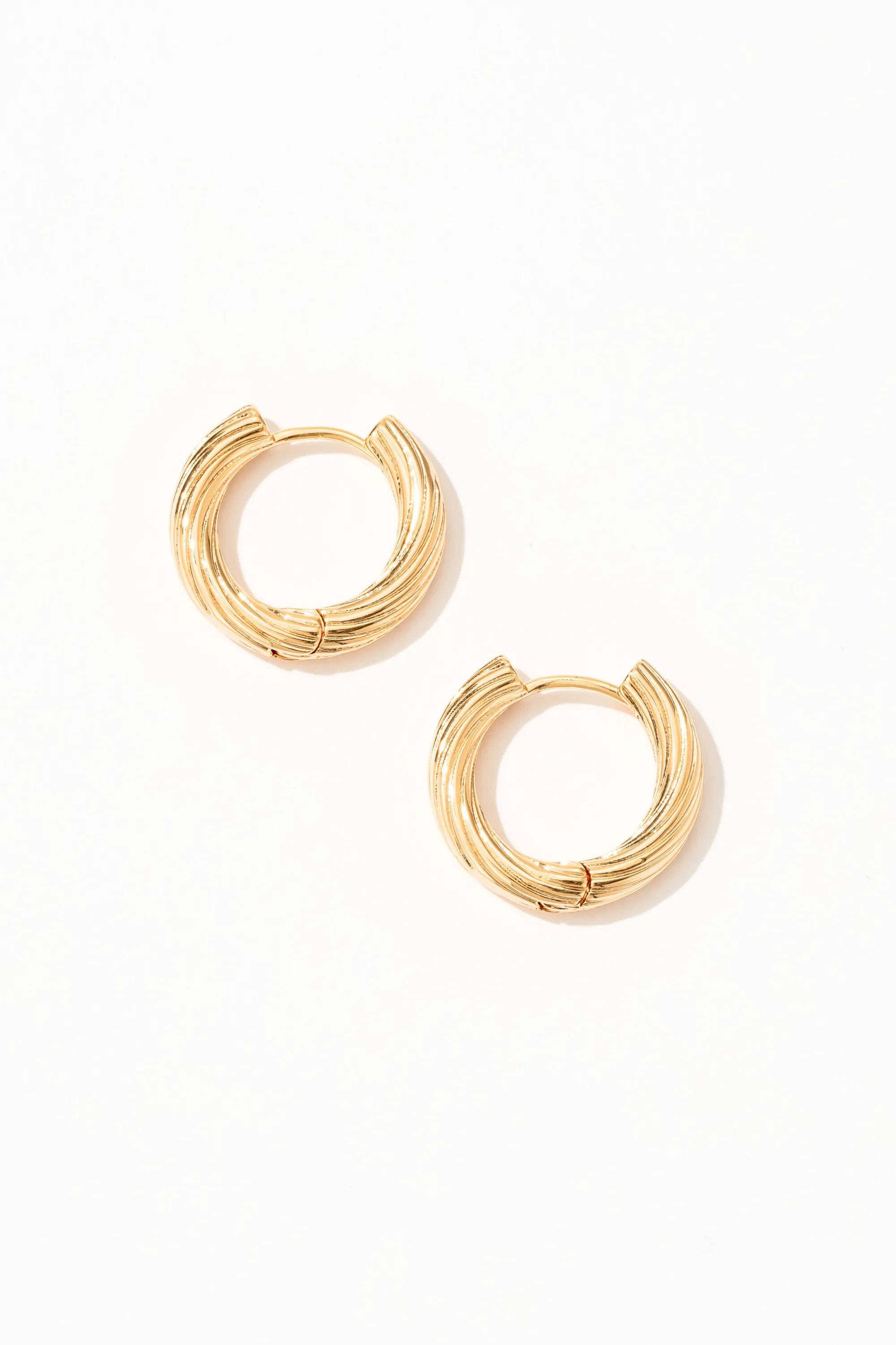 Valkyrie Twist Huggie Earrings
