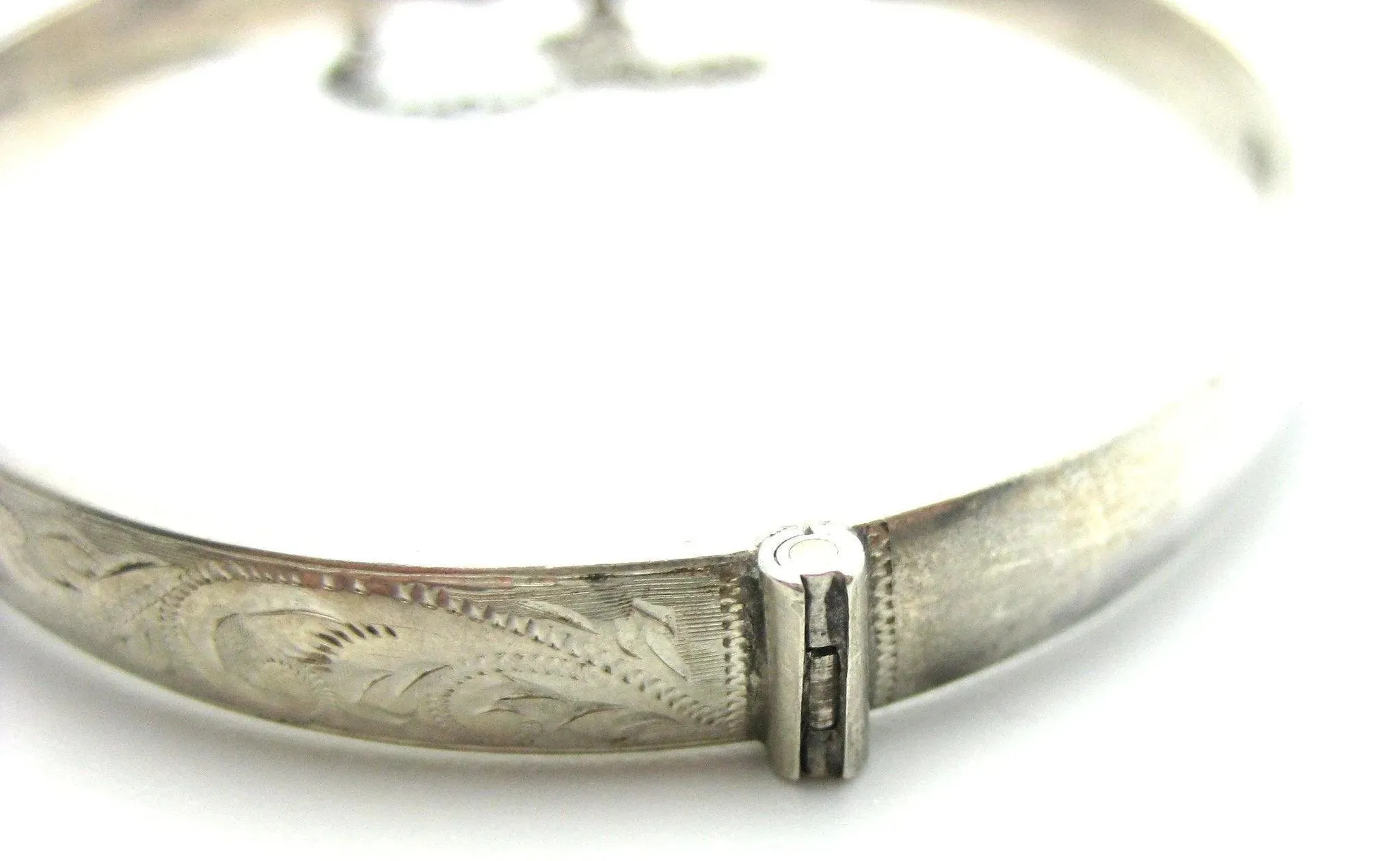 Vintage 1880 Silver Bangle