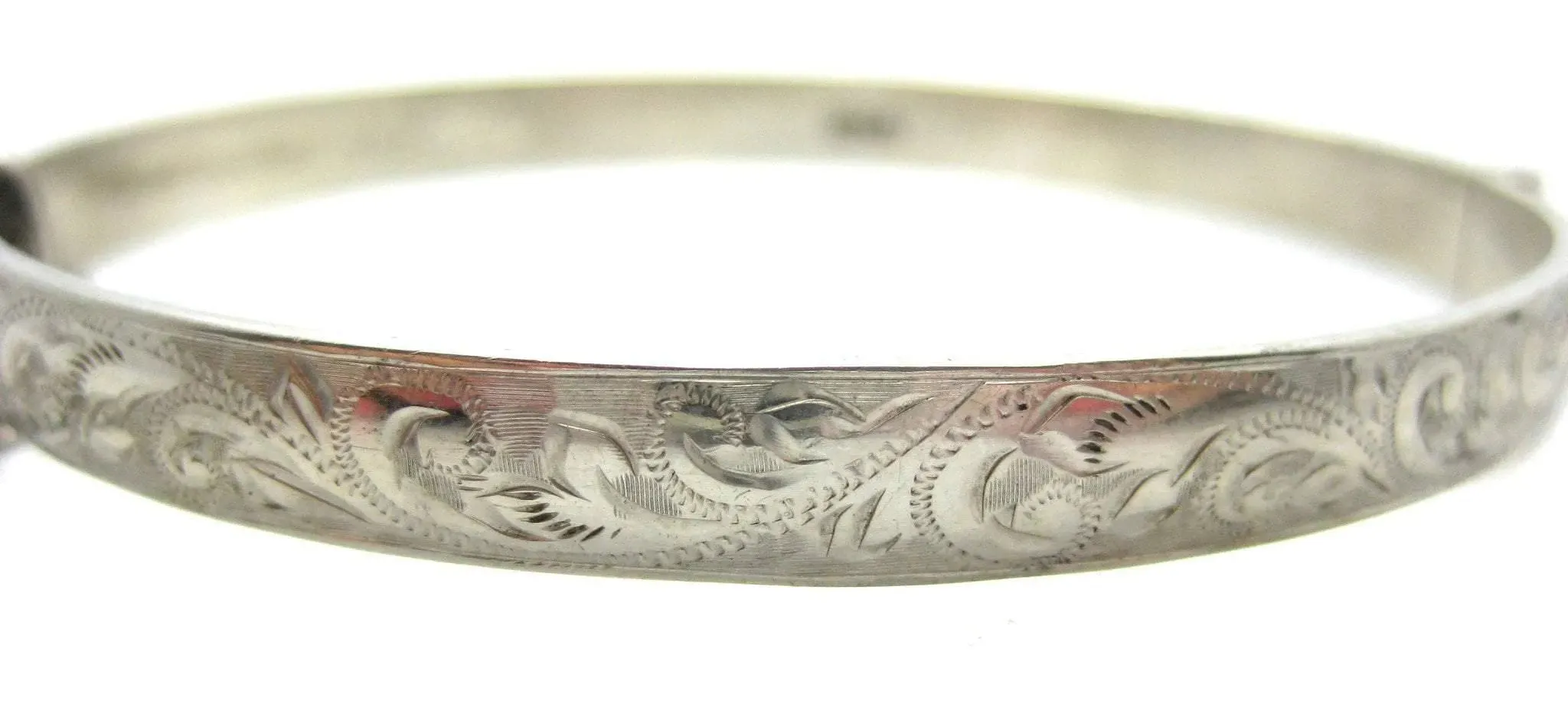 Vintage 1880 Silver Bangle