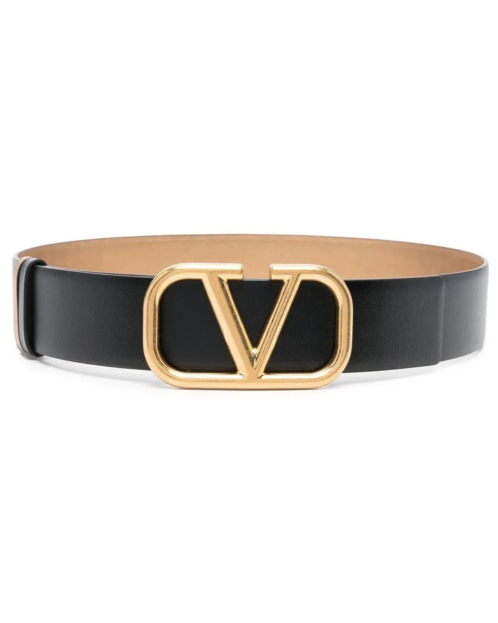 VLOGO Reversible Belt in Brass Nero