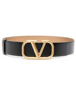 VLOGO Reversible Belt in Brass Nero