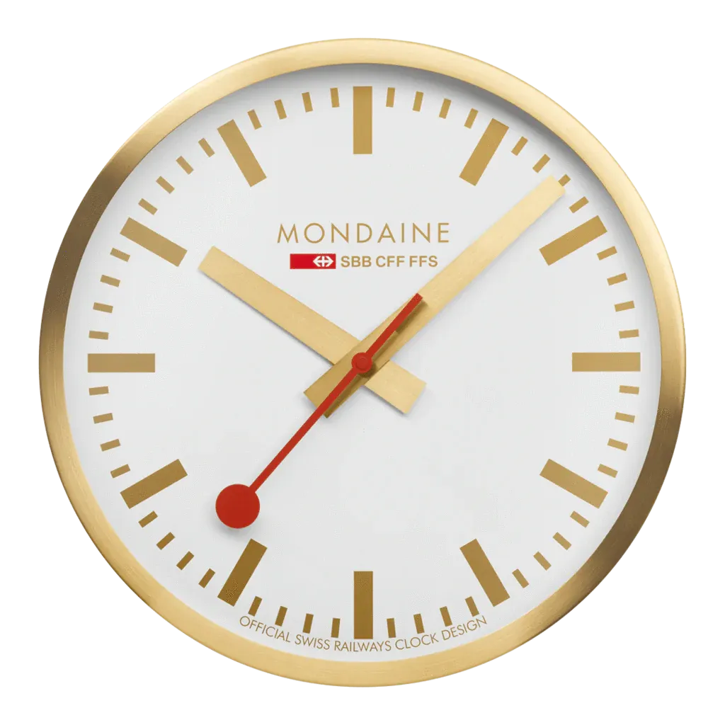 WALL CLOCK PURE BRUSHED GOLD - A995.CLOCK.17SBG
