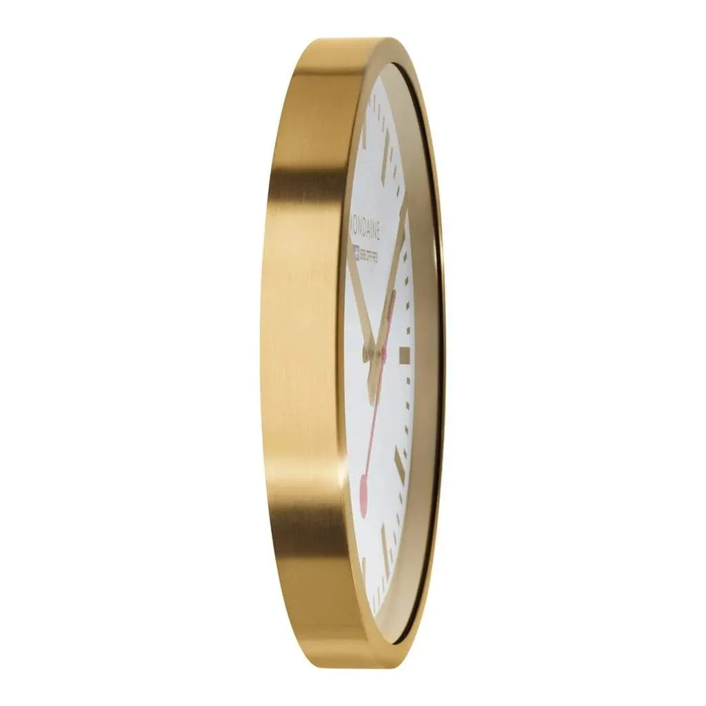 WALL CLOCK PURE BRUSHED GOLD - A995.CLOCK.17SBG